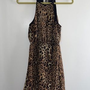 cheetah print mini dress